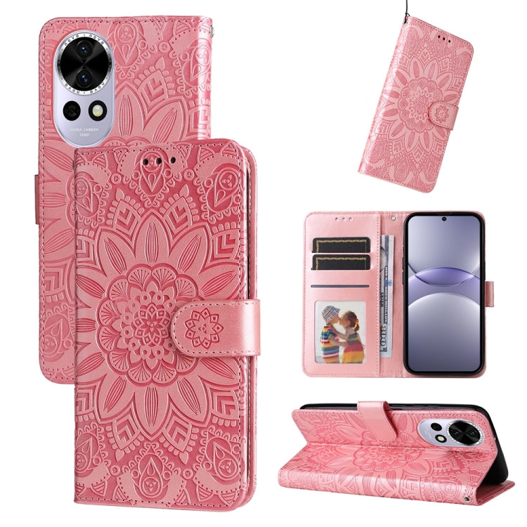 壓花向陽花手機皮套, For Huawei Mate 70 Air 5G, For Huawei nova 14 Lite, For Huawei Maimang 40 5G, For Huawei nova 14, For Huawei Enjoy 80, For Huawei nova 13 Pro, For Huawei nova 13 / nova 12, For Huawei Enjoy 70 Pro, For Huawei Enjoy 70
