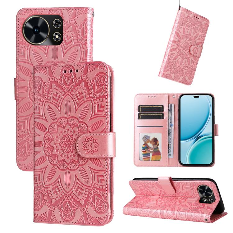 壓花向陽花手機皮套, For Huawei Mate 70 Air 5G, For Huawei nova 14 Lite, For Huawei Maimang 40 5G, For Huawei nova 14, For Huawei Enjoy 80, For Huawei nova 13 Pro, For Huawei nova 13 / nova 12, For Huawei Enjoy 70 Pro, For Huawei Enjoy 70