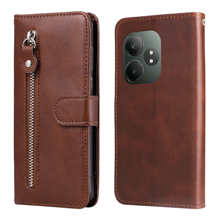 時尚小牛紋拉鏈手機皮套, For Realme GT 7 Pro, For Realme 13+, For Realme 13 Pro / 13 Pro+ / P1 Pro Global, For Realme GT 6 / GT Neo6 SE, For Realme C63 / C61  / Note 60, For Realme 12 5G, For Realme 12+, For Realme 12 Pro+, For Realme C67 4G Global