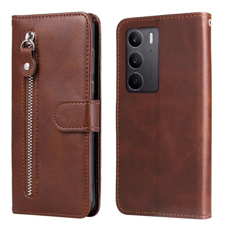 時尚小牛紋拉鏈手機皮套, For Realme 15x 5G India / Realme C85 5G, For Realme C85 Pro 4G, For Realme 15T 5G, For Realme Narzo 80 Lite 4G / C71 India, For Realme 15 5G / Realme 15 Pro 5G, For Realme C71 4G / C75 4G / 5G / 14x, For Realme 14 Global                   ...