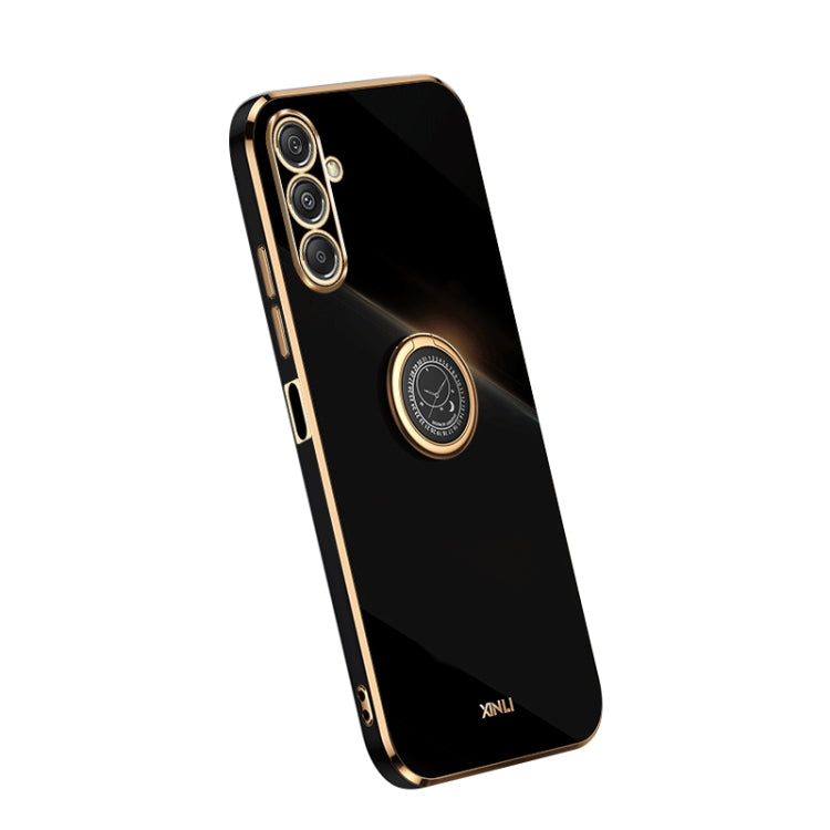 信立 直邊6D電鍍TPU手機殼帶指環支架, For Samsung Galaxy A05, For Samsung Galaxy A05s, For Samsung Galaxy M34 5G, For Samsung Galaxy A25 5G, For Samsung Galaxy S23 FE 5G, For Samsung Galaxy M54 5G