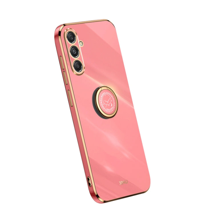 信立 直邊6D電鍍TPU手機殼帶指環支架, For Samsung Galaxy A05, For Samsung Galaxy A05s, For Samsung Galaxy M34 5G, For Samsung Galaxy A25 5G, For Samsung Galaxy S23 FE 5G, For Samsung Galaxy M54 5G