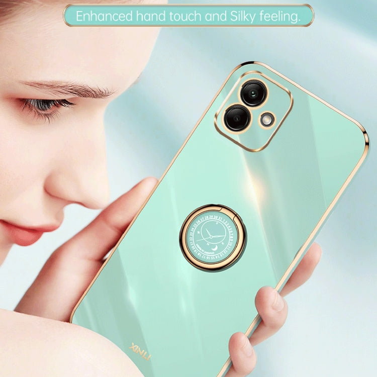 信立 直邊6D電鍍TPU手機殼帶指環支架, For Samsung Galaxy A05, For Samsung Galaxy A05s, For Samsung Galaxy M34 5G, For Samsung Galaxy A25 5G, For Samsung Galaxy S23 FE 5G, For Samsung Galaxy M54 5G