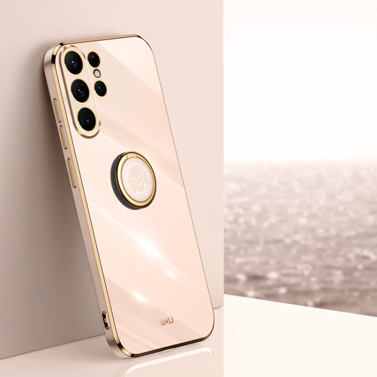 信立 直邊6D電鍍TPU手機殼帶指環支架, For Samsung Galaxy A15, For Samsung Galaxy A55, For Samsung Galaxy A35 5G, For Samsung Galaxy S24 Ultra 5G, For Samsung Galaxy S24+ 5G, For Samsung Galaxy S24 5G