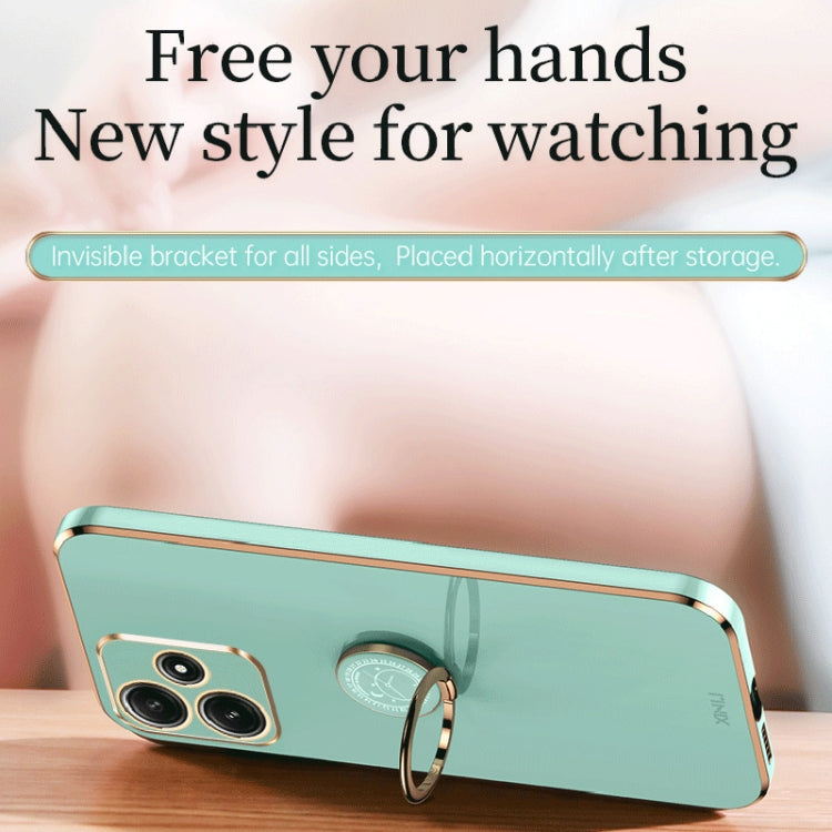 信立 直邊6D電鍍TPU手機殼帶指環支架, For Xiaomi Redmi Note 12R, For Xiaomi Redmi K70, For Xiaomi Redmi 12 4G, For Xiaomi Redmi Note 12S 4G, For Xiaomi Redmi Note 12 Pro 4G, For Xiaomi Redmi Note 12 Turbo