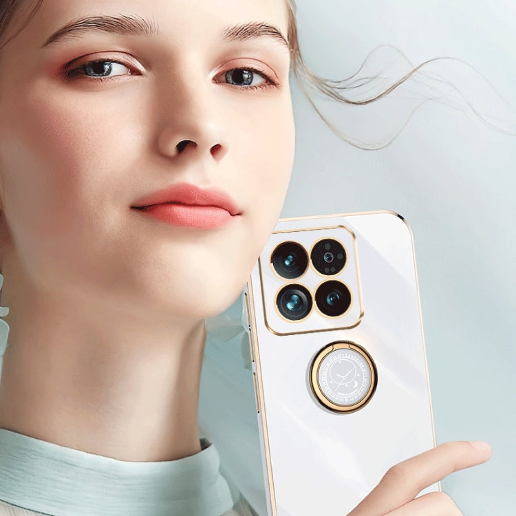 信立 直邊6D電鍍TPU手機殼帶指環支架, For Xiaomi 14, For Xiaomi Redmi Note 13 5G, For Xiaomi Redmi 13C 4G, For Xiaomi Redmi Note 13 Pro+, For Xiaomi Redmi Note 13 Pro, For Xiaomi Redmi K60 Ultra / Mi 13T