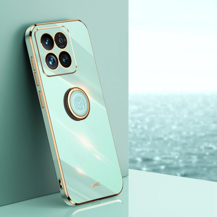 信立 直邊6D電鍍TPU手機殼帶指環支架, For Redmi 14C 4G, For Xiaomi Redmi Note 13 Pro 4G, For Xiaomi Redmi Note 13 4G, For Xiaomi Redmi 13C 5G, For Xiaomi Redmi K70E, For Xiaomi 14 Pro