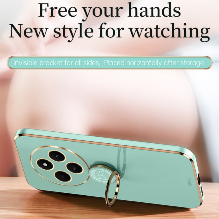 信立 直邊6D電鍍TPU手機殼帶指環支架, For Redmi 14C 4G, For Xiaomi Redmi Note 13 Pro 4G, For Xiaomi Redmi Note 13 4G, For Xiaomi Redmi 13C 5G, For Xiaomi Redmi K70E, For Xiaomi 14 Pro