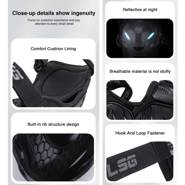 Motolsg 長側翼加寬摩托車自行車騎行護具