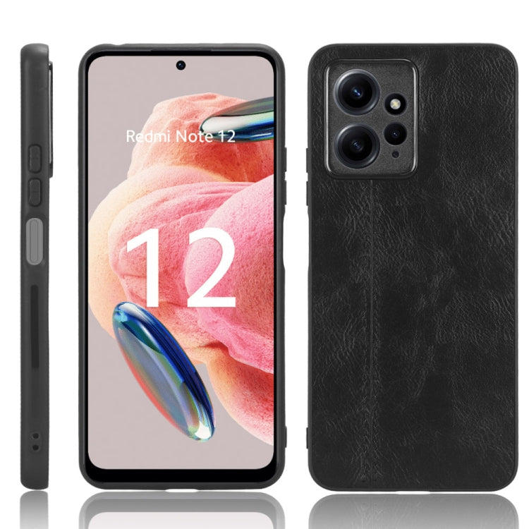 車線牛紋PC+PU+TPU手機保護殼, For Xiaomi Redmi Note 12 4G Global