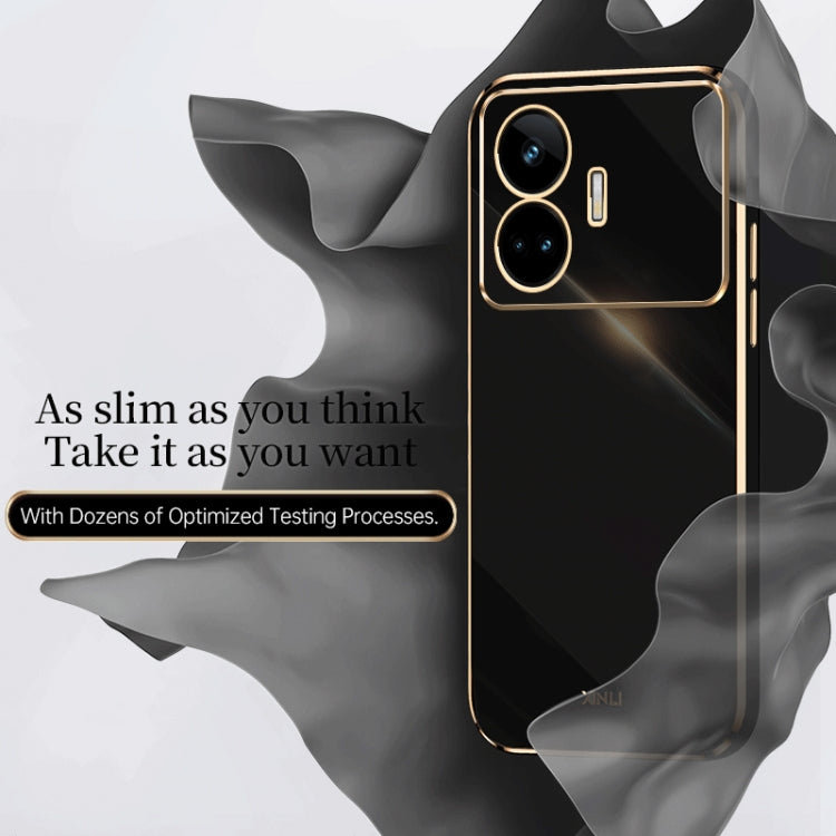 XINLI 直角6D電鍍金邊手機殼
