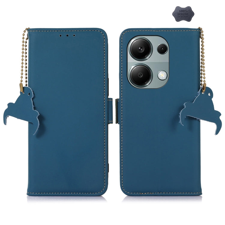 真皮絲柔側吸RFID防盜刷手機皮套