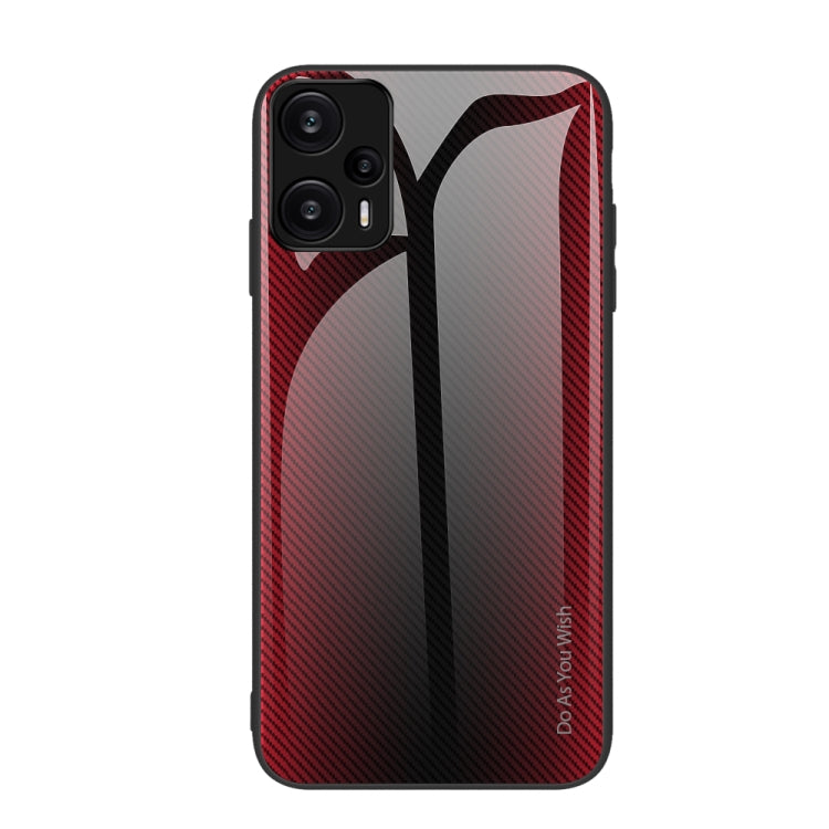 紋理漸變玻璃手機保護殼, For Xiaomi Poco F6, For Xiaomi Poco F6 Pro, For Xiaomi Redmi Note 12 4G Global, For Xiaomi Redmi Note 12 Turbo