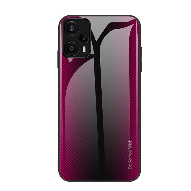 紋理漸變玻璃手機保護殼, For Xiaomi Poco F6, For Xiaomi Poco F6 Pro, For Xiaomi Redmi Note 12 4G Global, For Xiaomi Redmi Note 12 Turbo