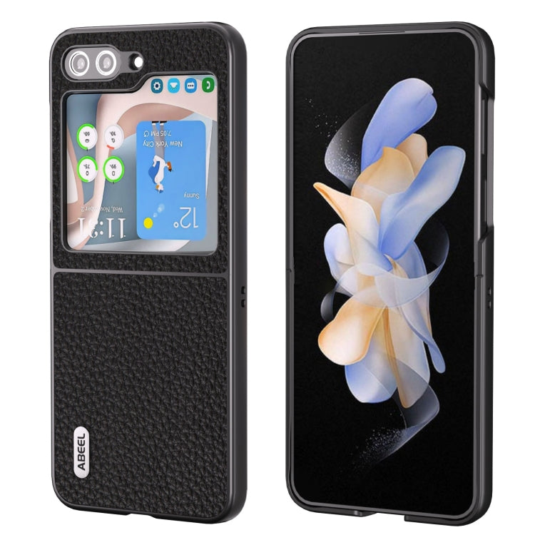 ABEEL真皮荔枝紋手機保護殼, For Samsung Galaxy Z Flip6 / Flip7 FE, For Samsung Galaxy Z Fold6, For Samsung Galaxy S24 Ultra 5G, For Samsung Galaxy S23 FE 5G, For Samsung Galaxy Z Fold5, For Samsung Galaxy Z Flip5