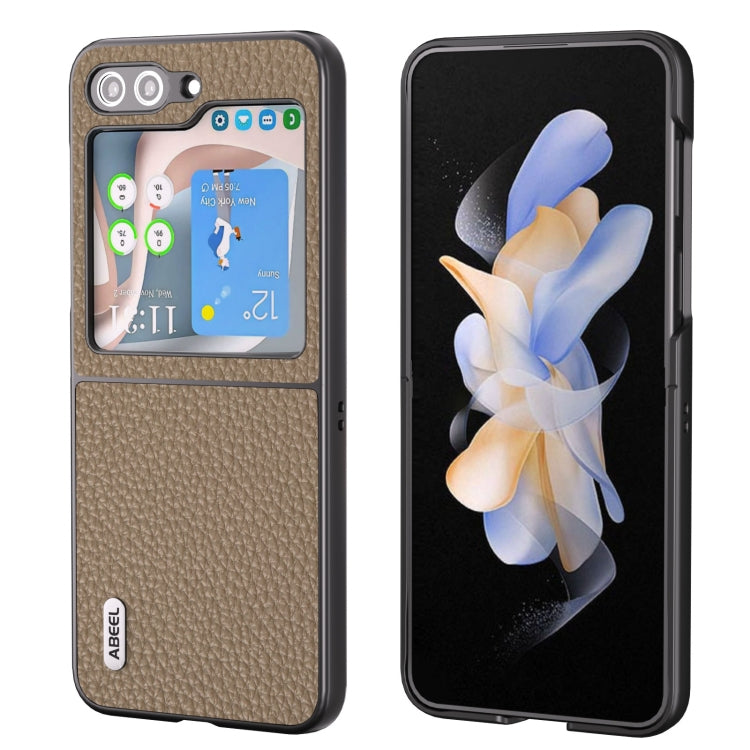ABEEL真皮荔枝紋手機保護殼, For Samsung Galaxy Z Flip6 / Flip7 FE, For Samsung Galaxy Z Fold6, For Samsung Galaxy S24 Ultra 5G, For Samsung Galaxy S23 FE 5G, For Samsung Galaxy Z Fold5, For Samsung Galaxy Z Flip5