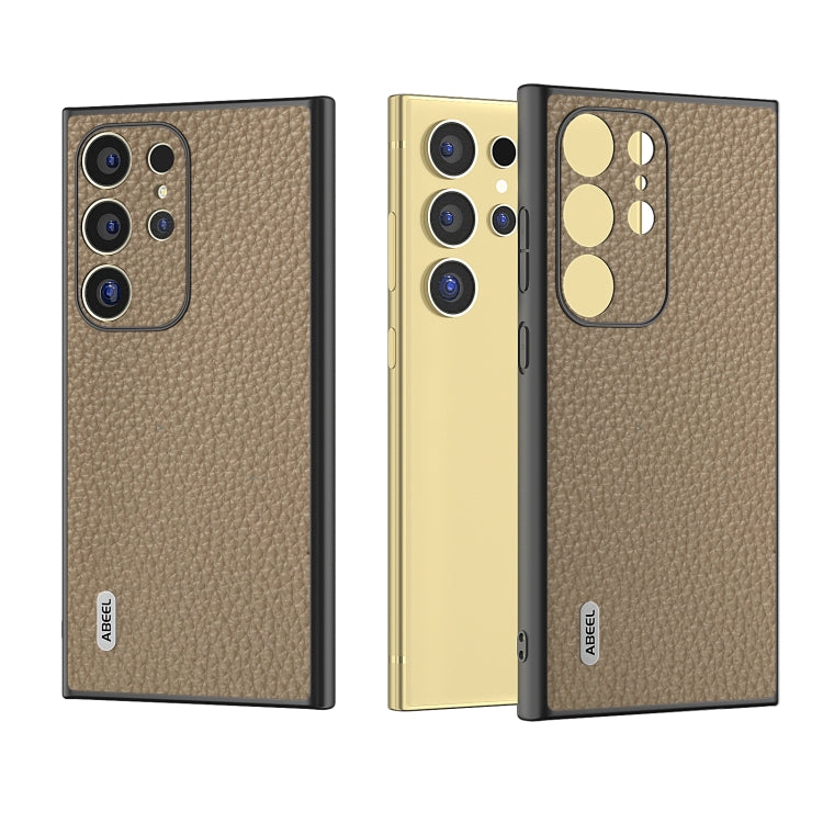 ABEEL真皮荔枝紋手機保護殼, For Samsung Galaxy Z Flip6 / Flip7 FE, For Samsung Galaxy Z Fold6, For Samsung Galaxy S24 Ultra 5G, For Samsung Galaxy S23 FE 5G, For Samsung Galaxy Z Fold5, For Samsung Galaxy Z Flip5