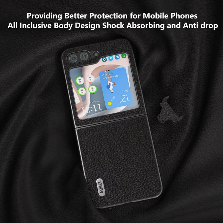 ABEEL真皮荔枝紋手機保護殼, For Samsung Galaxy Z Flip6 / Flip7 FE, For Samsung Galaxy Z Fold6, For Samsung Galaxy S24 Ultra 5G, For Samsung Galaxy S23 FE 5G, For Samsung Galaxy Z Fold5, For Samsung Galaxy Z Flip5