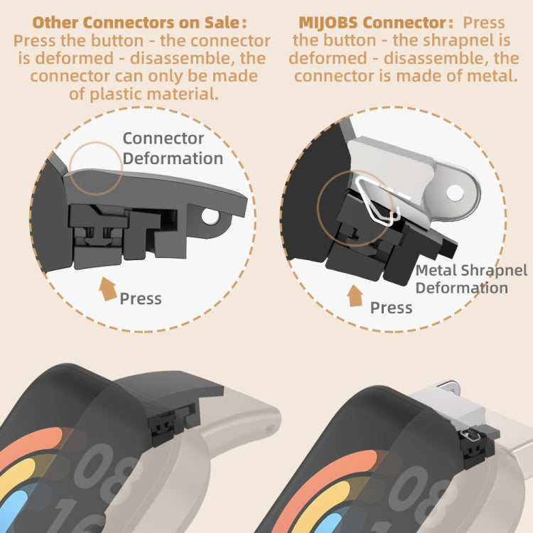 米布斯 小蠻腰牛皮錶帶