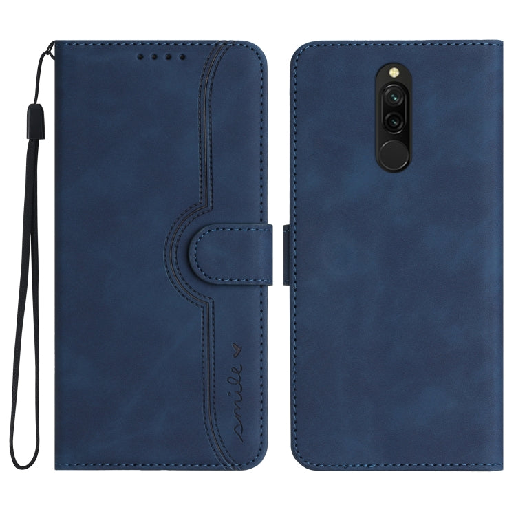 YX 0030款愛心圖案膚感手機皮套, For Xiaomi Redmi 8