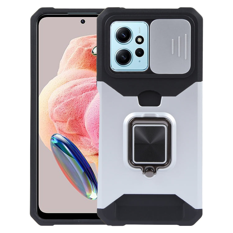 二合一推拉窗插卡PC+TPU手機殼, For Redmi Note 14 Pro 5G / 14 Pro+ 5G, For Redmi Note 14 4G 163mm, For Redmi Note 13 4G, For Redmi Note 13 Pro 5G, For Redmi Note 12 4G