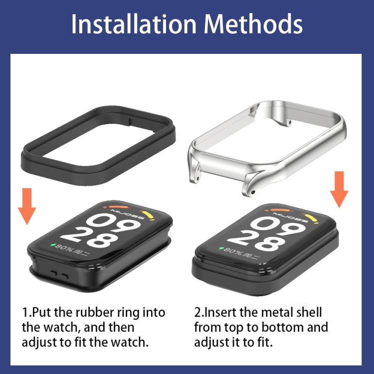 米布斯 金屬錶殼硅膠錶帶