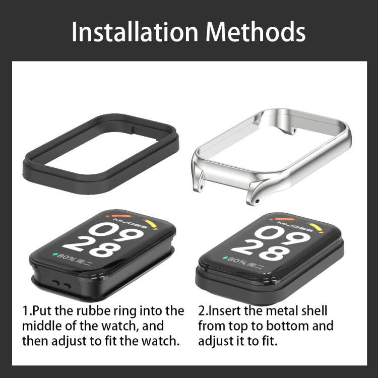 米布斯 金屬錶殼+米蘭磁吸金屬錶帶