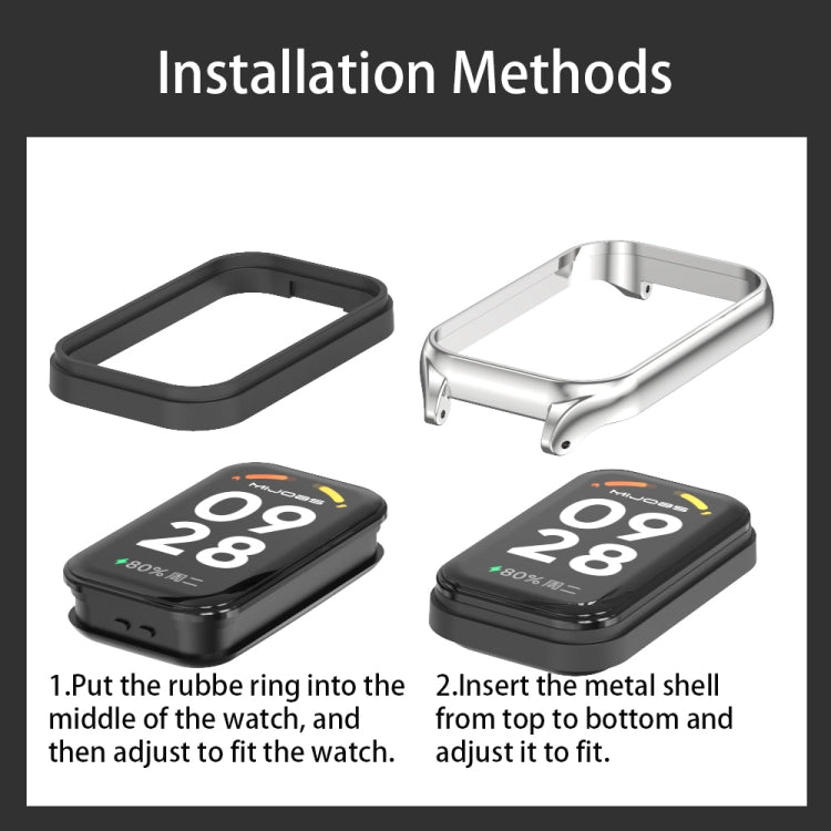 米布斯 金屬錶殼+米蘭卡扣金屬錶帶