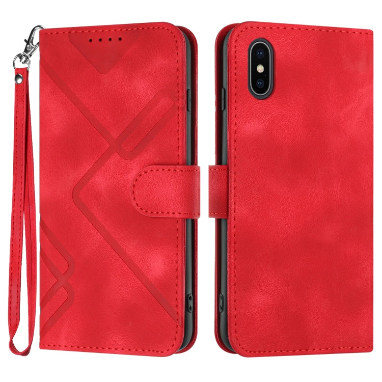 YX 0040款線條圖案膚感手機皮套, For iPhone XR, For iPhone XS Max, For iPhone 6 Plus / 7 Plus / 8 Plus, For iPhone 5s / SE
