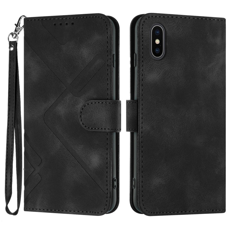 YX 0040款線條圖案膚感手機皮套, For iPhone XR, For iPhone XS Max, For iPhone 6 Plus / 7 Plus / 8 Plus, For iPhone 5s / SE