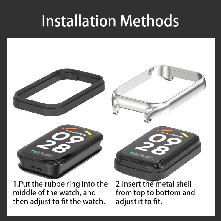 米布斯  金屬錶殼輕盈透氣尼龍迴環錶帶