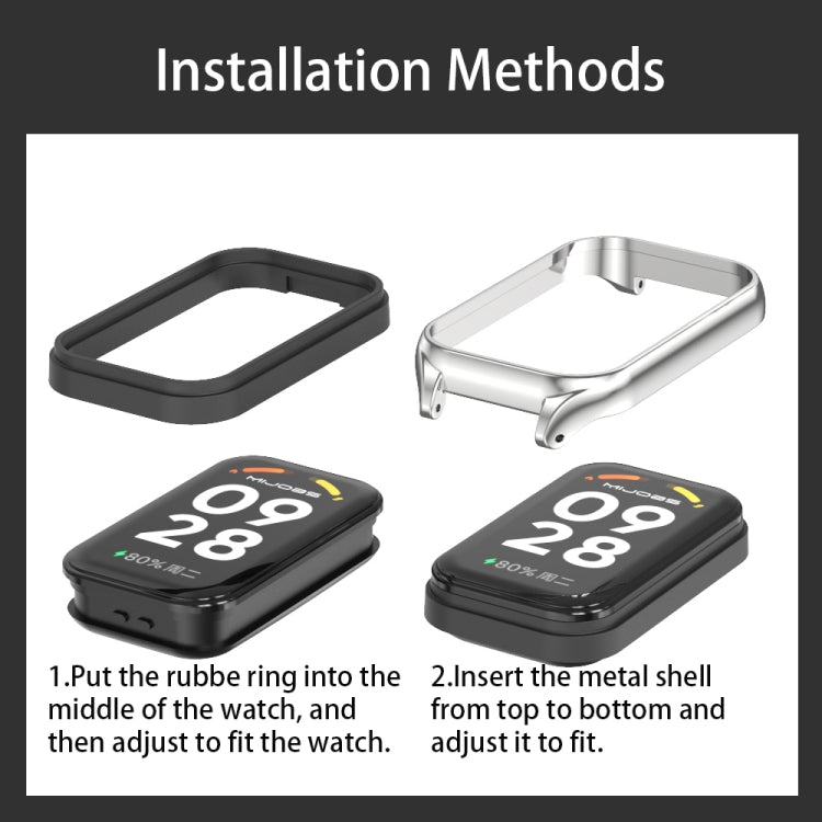 米布斯 金屬錶殼+三珠不銹鋼錶帶