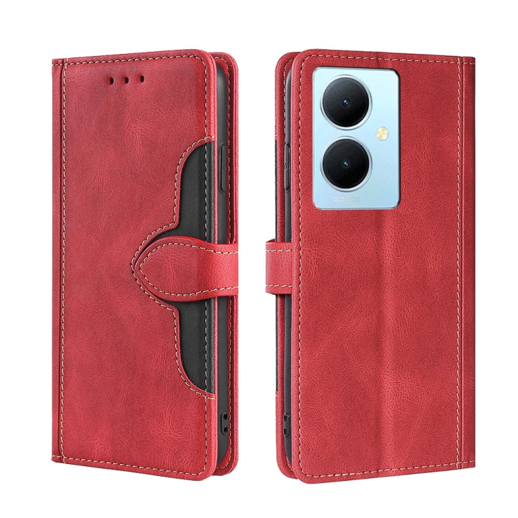 膚感草帽款搭扣手機皮套, For vivo iQOO Z7x, For vivo Y78 Plus 5G