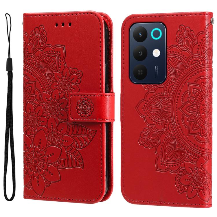 壓紋七瓣花手機皮套, For Realme 15x 5G India / Realme C85 5G, For Realme C85 Pro 4G, For Realme 15T 5G, For Realme Narzo 80 Lite 4G / C71 India, For Realme 15 5G / Realme 15 Pro 5G, For Realme C71 4G / C75 4G / 5G / 14x, For Realme 14 Global                     ...