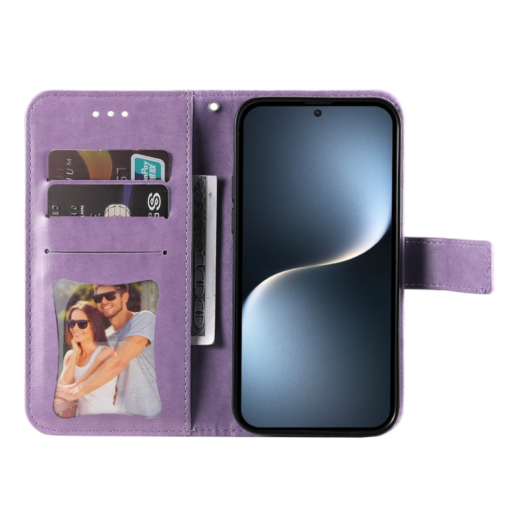 壓紋七瓣花手機皮套, For Honor Magic7, For Honor X60i, For Honor Play 60 Plus, For Honor 200, For Honor 200 Pro, For Honor 200 Lite Global, For Honor Magic6 Pro, For Honor X8b, For Honor 90 GT