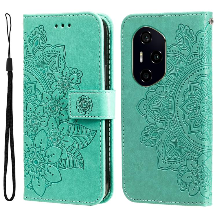 壓紋七瓣花手機皮套, For Honor Play 60, For Honor 400 Lite Global, For Honor 400 Global 156.5mm, For Honor X8c 4G, For Honor X9c / Magic7 Lite, For Honor 300 Ultra, For Honor 300 Pro, For Honor 300, For Honor Magic7 Pro