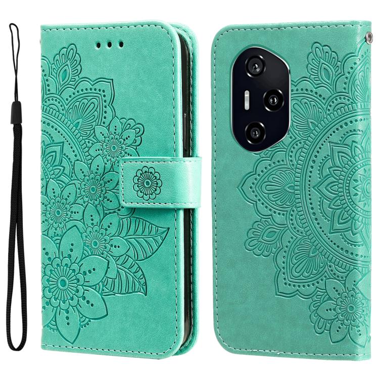 壓紋七瓣花手機皮套, For Honor Play 60, For Honor 400 Lite Global, For Honor 400 Global 156.5mm, For Honor X8c 4G, For Honor X9c / Magic7 Lite, For Honor 300 Ultra, For Honor 300 Pro, For Honor 300, For Honor Magic7 Pro