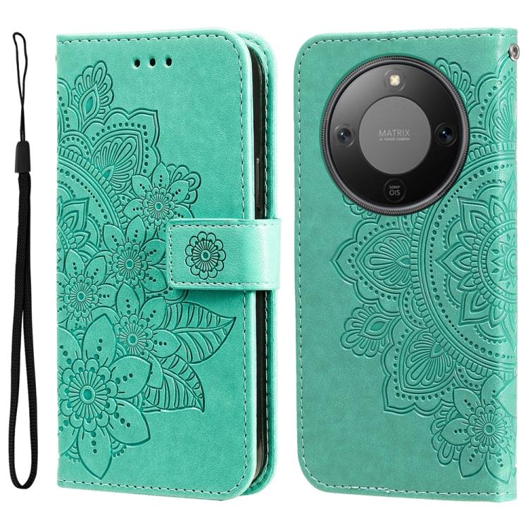 壓紋七瓣花手機皮套, For Honor 500 / 500 Pro Global 155.8mm, For Honor Magic8 Pro, For Honor Magic8, For Honor 400 Smart 5G / X7d 4G / Play 10T 5G, For Honor Play10 4G, For Honor Play 70 Plus, For Honor X5c Plus, For Honor X70 5G                                 ...