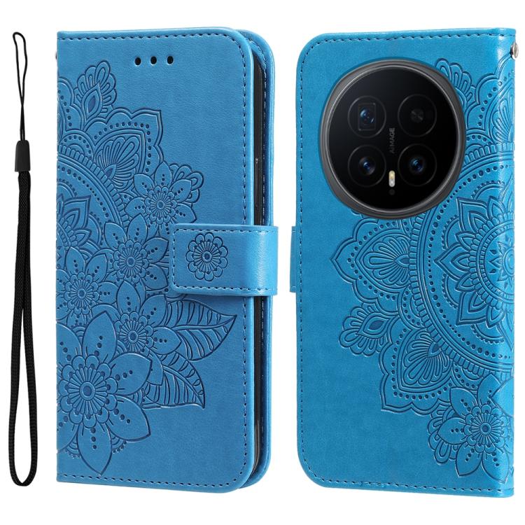 壓紋七瓣花手機皮套, For Honor 500 / 500 Pro Global 155.8mm, For Honor Magic8 Pro, For Honor Magic8, For Honor 400 Smart 5G / X7d 4G / Play 10T 5G, For Honor Play10 4G, For Honor Play 70 Plus, For Honor X5c Plus, For Honor X70 5G                                 ...