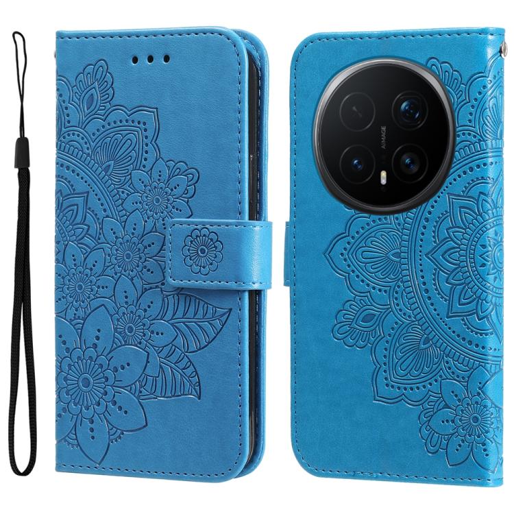 壓紋七瓣花手機皮套, For Honor 500 / 500 Pro Global 155.8mm, For Honor Magic8 Pro, For Honor Magic8, For Honor 400 Smart 5G / X7d 4G / Play 10T 5G, For Honor Play10 4G, For Honor Play 70 Plus, For Honor X5c Plus, For Honor X70 5G                                 ...