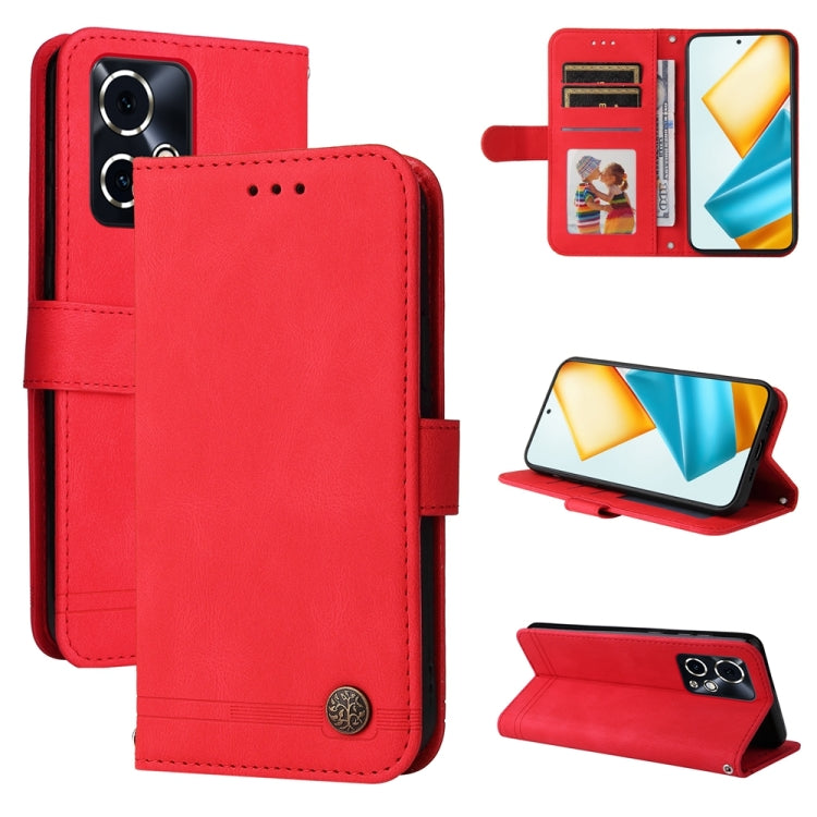 膚感生命樹金屬扣手機皮套, For Honor Magic7, For Honor X60i, For Honor Play 60 Plus, For Honor 200, For Honor 200 Pro, For Honor 200 Lite Global, For Honor Magic6 Pro, For Honor X8b, For Honor 90 GT