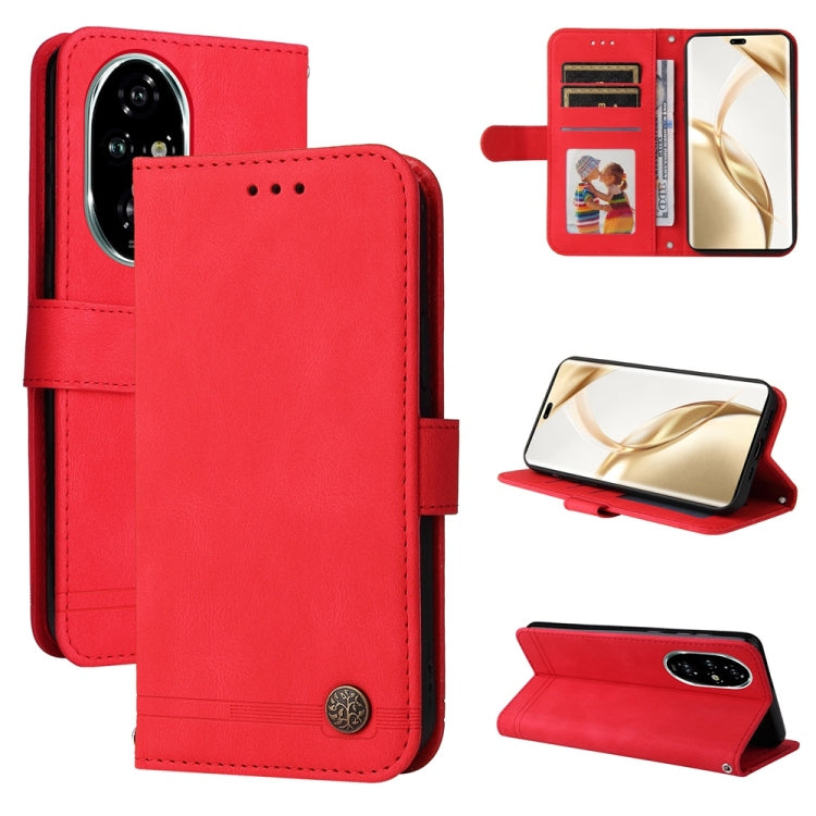 膚感生命樹金屬扣手機皮套, For Honor Magic7, For Honor X60i, For Honor Play 60 Plus, For Honor 200, For Honor 200 Pro, For Honor 200 Lite Global, For Honor Magic6 Pro, For Honor X8b, For Honor 90 GT