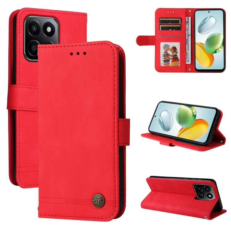 膚感生命樹金屬扣手機皮套, For Honor Magic7, For Honor X60i, For Honor Play 60 Plus, For Honor 200, For Honor 200 Pro, For Honor 200 Lite Global, For Honor Magic6 Pro, For Honor X8b, For Honor 90 GT