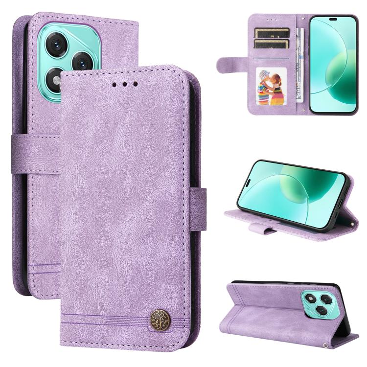 膚感生命樹金屬扣手機皮套, For Honor Play 60, For Honor 400 Lite Global, For Honor 400 Global 156.5mm, For Honor X8c 4G, For Honor 300 Ultra, For Honor 300 Pro, For Honor 300, For Honor X9c / Magic7 Lite, For Honor Magic7 Pro