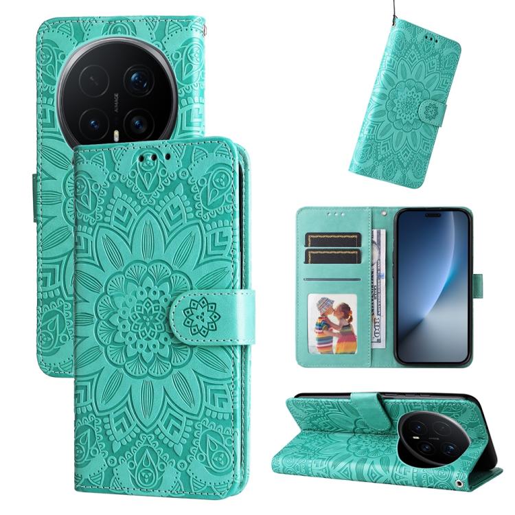 壓花向陽花手機皮套, For Honor 500 / 500 Pro Global 155.8mm, For Honor Magic8 Pro, For Honor Magic8, For Honor 400 Smart 5G / X7d 4G / Play 10T 5G, For Honor Play10 4G, For Honor Play 70 Plus, For Honor X5c Plus, For Honor X70 5G                                 ...