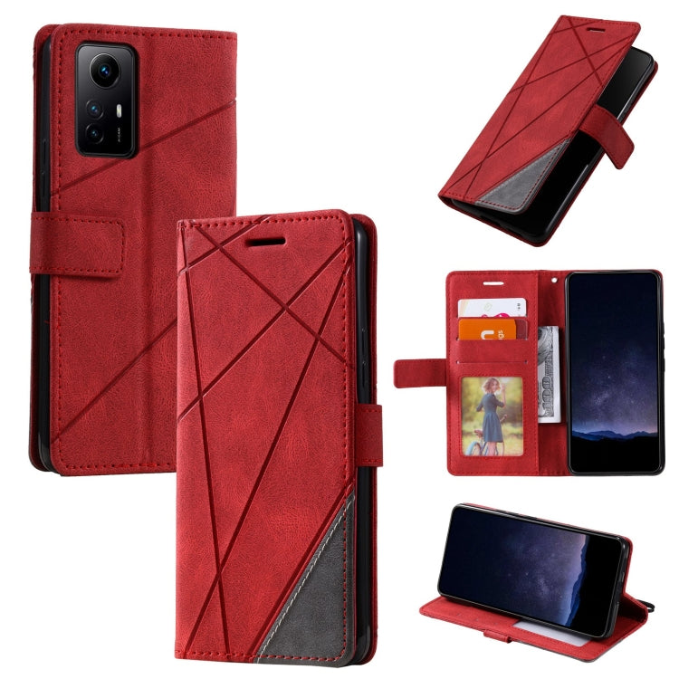 膚感拼接手機皮套, For Xiaomi Redmi Note 13 Pro+, For Xiaomi Redmi Note 13 Pro 5G, For Xiaomi 13T / Redmi K60 Ultra, For Redmi 12 4G, For Xiaomi POCO F5, For Redmi K60 / K60 Pro, For Redmi Note 12S 4G Global, For Redmi Note 12 4G Global, For Redmi 12C