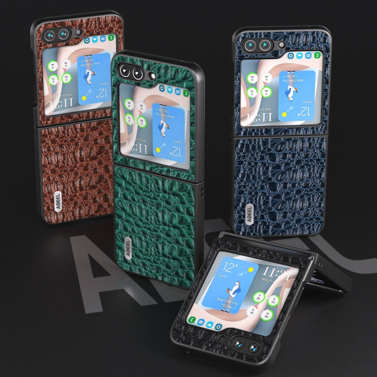 ABEEL真皮天幕系列手機殼, For Samsung Galaxy Z Flip5, For Samsung Galaxy Z Fold5