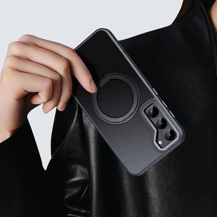 360度旋轉支架MagSafe磁吸膚感手機殼, For Samsung Galaxy S23 5G, For Samsung Galaxy S23 Ultra 5G