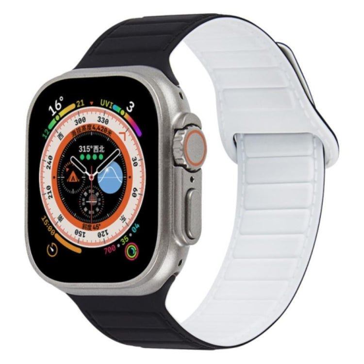 撞色迴環磁吸硅膠錶帶, For Apple Watch 9 41mm, For Apple Watch Ultra 49mm, For Apple Watch 8 41mm
