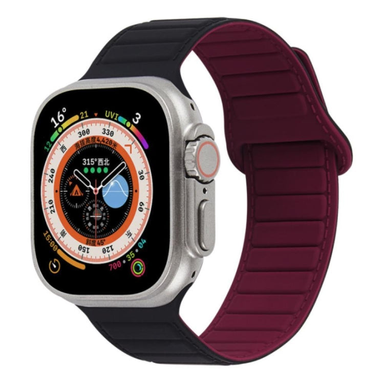 撞色迴環磁吸硅膠錶帶, For Apple Watch 8 45mm, For Apple Watch SE 2022 40mm, For Apple Watch SE 2022 44mm